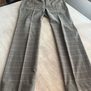Ralph Lauren Women's Checked Plaid Twill Straight-Leg Pants Size 4. Pockets